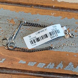 925 DYADEMA ITALY SCISSORS LINK STERLING SILVER FINE BRACELET